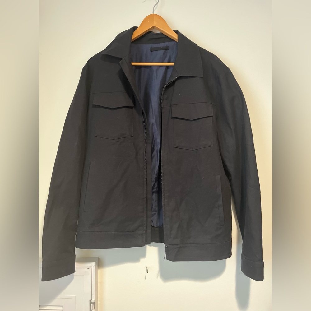 MNG men sude effect bomber jacket. Size M.